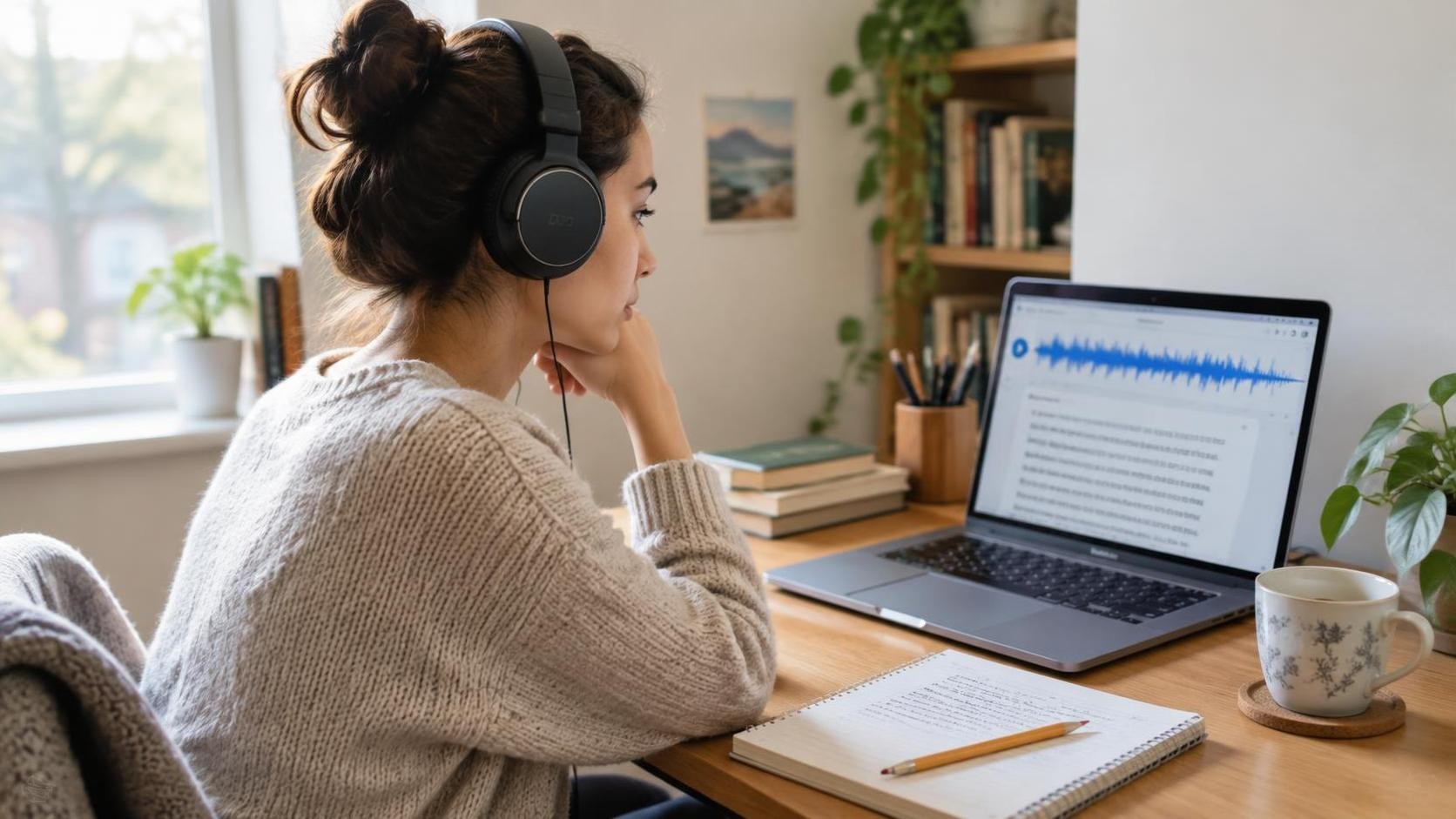 How to Shadow a Fast English Podcast at B1: A Four Pass Loop With a Transcript