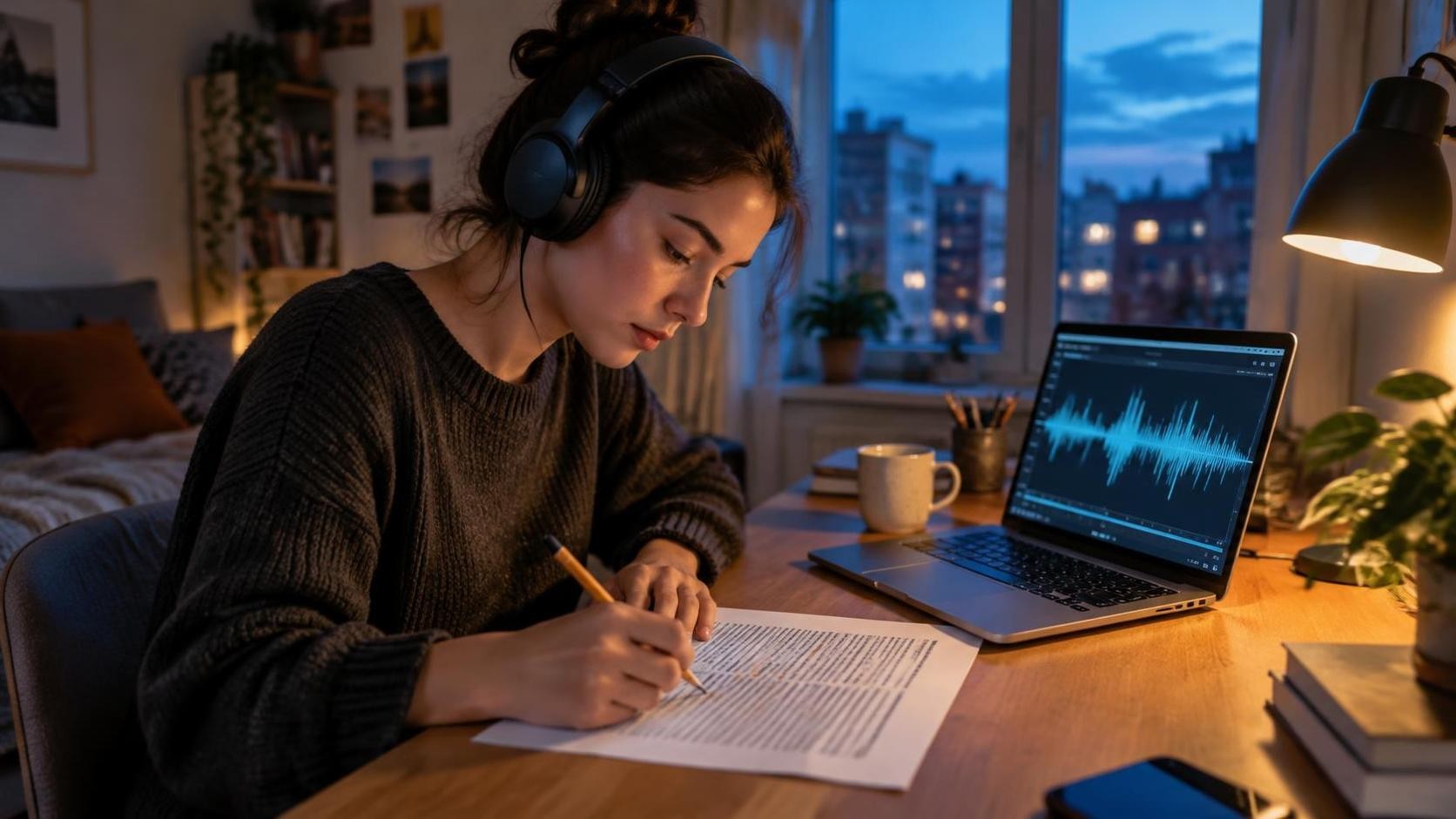 How to Shadow a Fast English Podcast When Half the Words Disappear