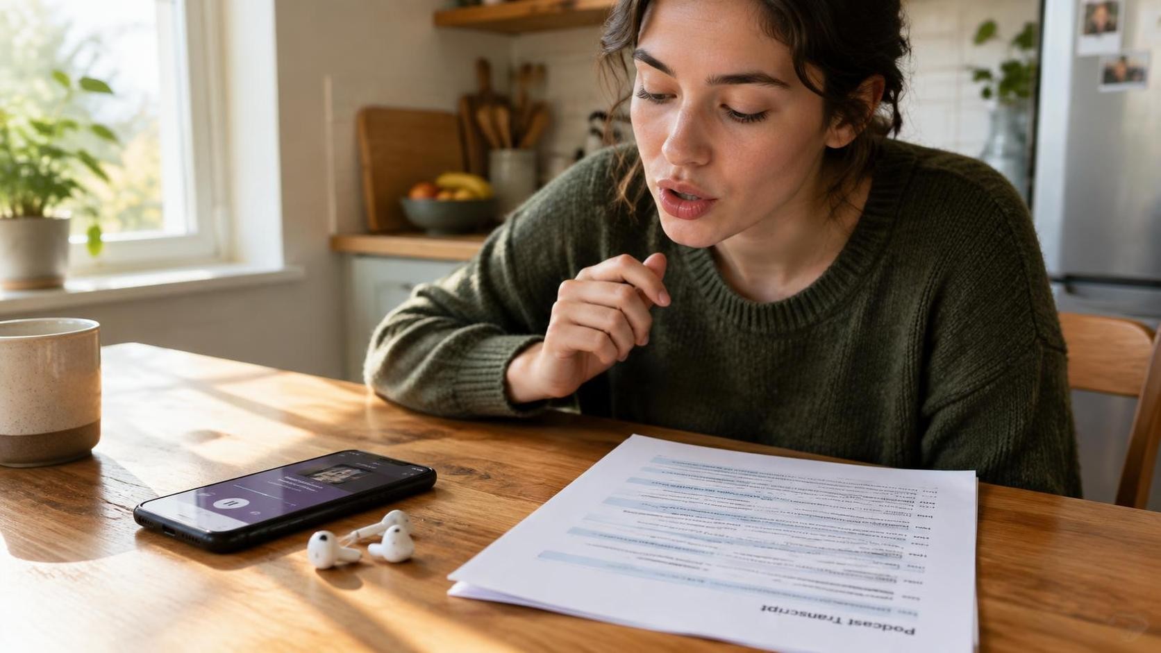 Podcast Shadowing Without the Transcript: A Four-Session B1 Fade Plan